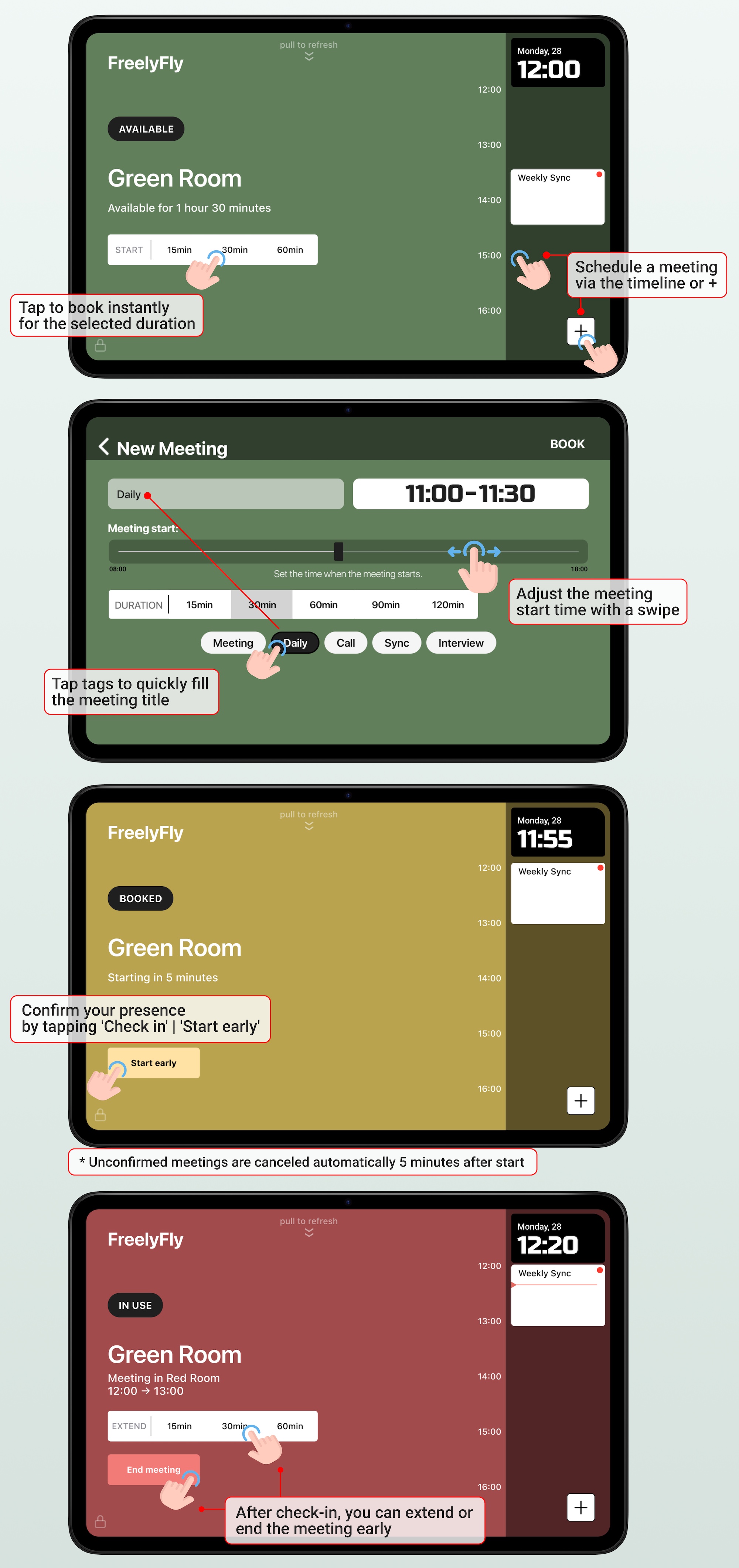 RooMaster User Guide - Tips for Using the App
